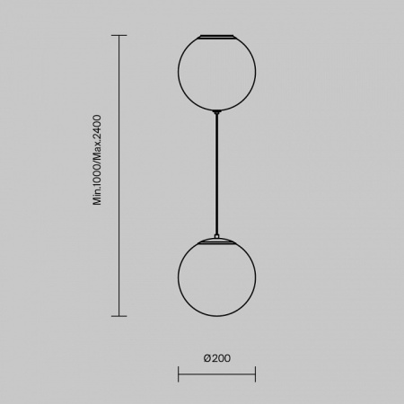 Подвесной светильник Maytoni Twins MOD427PL-L20B3K