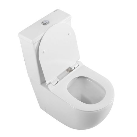 Унитаз-компакт безободковый BelBagno AMANDA BB051CPR с сиденьем BB076SC