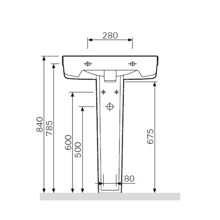 Пьедестал AM.PM Bliss L C534910WH