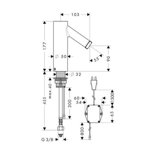 Смеситель для раковины Axor Starck 10145000