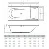 Акриловая ванна 150x70 см Vayer Boomerang GL000023945