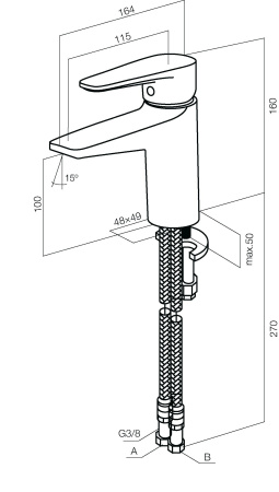 Смеситель для раковины AM.PM Inspire F5002100