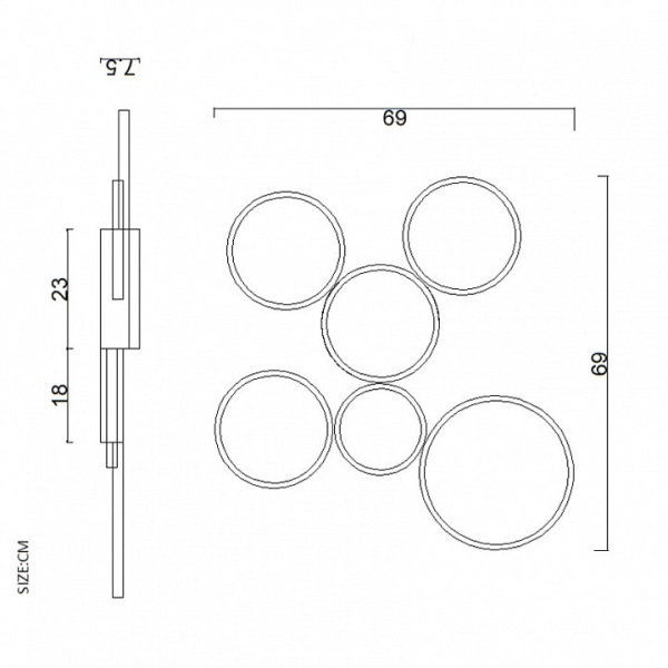 Потолочная люстра Imperiumloft TWINE TWINE01