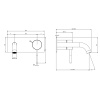 Смеситель для раковины Gessi 316 54088#299 черный