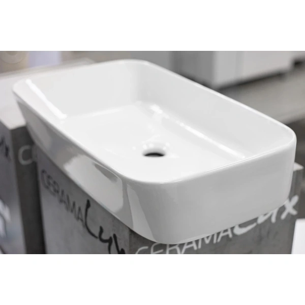 Раковина-чаша CeramaLux 78494 57,7x34,5 см, накладная, белый