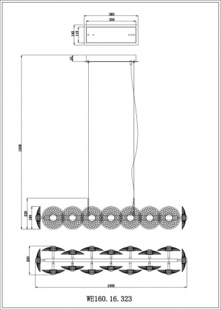 Подвесной светильник Wertmark Pamela WE160.16.323