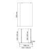 Фехте (Vechte) 60W46RG-MR Душевая перегородка