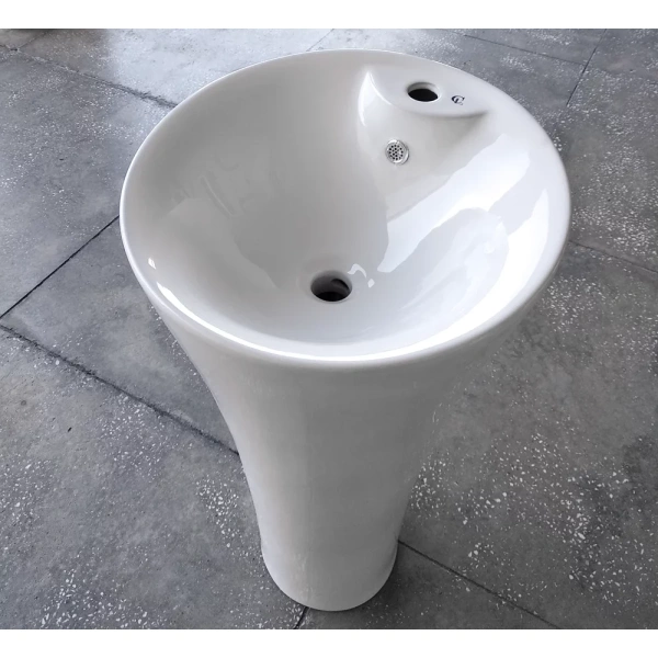 Раковина CeramaLux WK8100-1 45x45 см, напольная, белый