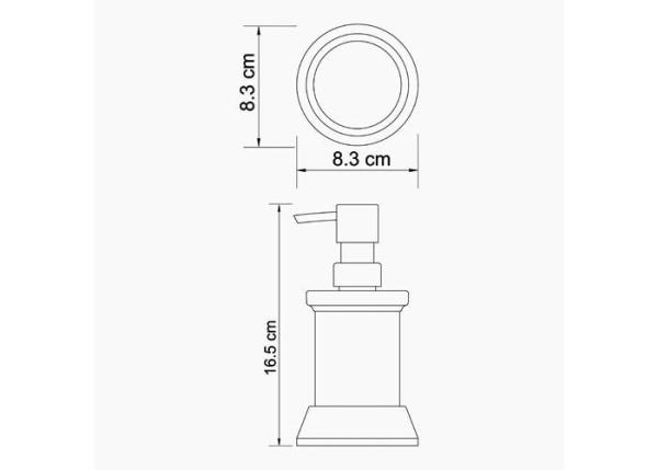 Дозатор жидкого мыла WasserKRAFT Donau K-2499