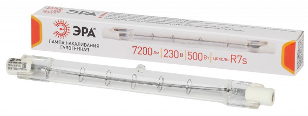 Лампа галогеновая Эра  R7s 500Вт 3000K J118-500W-R7s-230V