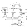 Смеситель для раковины Stella Eccelsa EC 00015 AU00 золото