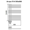 Полотенцесушитель водяной Terminus Астра 32/18 П14 4620768886522