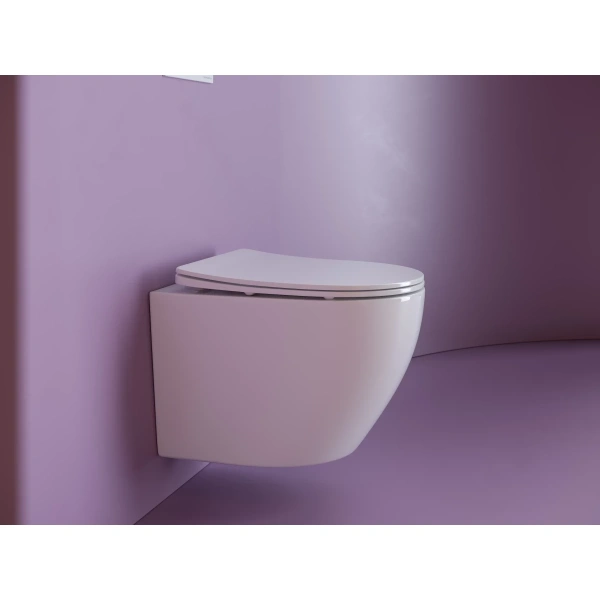 Унитаз подвесной Ceramica Nova Uno CN11001 безободковый, с сиденьем микролифт, белый