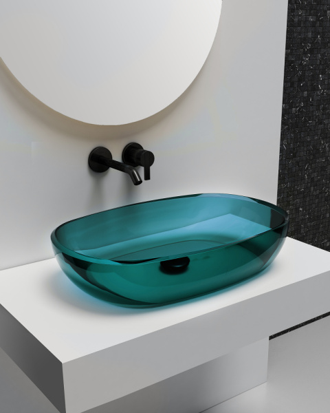 Раковина Abber Kristall 60 AT2805Aquamarin бирюзовый