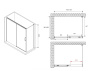 Душевой уголок Abber Komfort 150x100 AG93150-S102