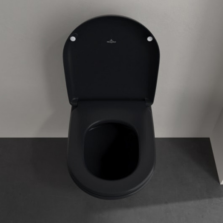Подвесной унитаз Villeroy&Boch Antao 4674T0R7 чистый черный