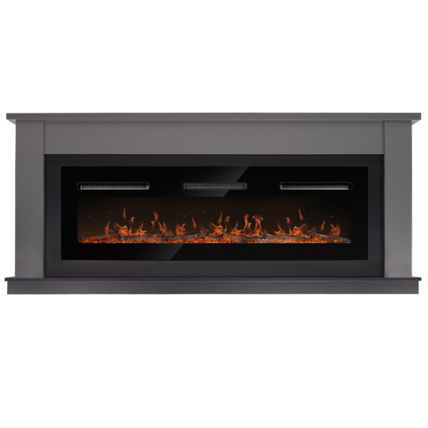 Каминокомплект: Очаг Electrolux Infinity EFP/P-1600ULS N, портал Canto Long графит, черный