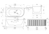 Акриловая ванна Abber 150x75 AB9412-1.5 L
