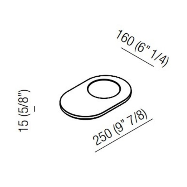Мыльница Agape Constellation ACOM0306NM черный