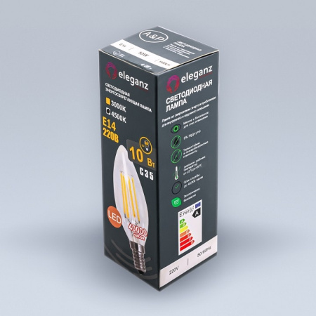 Лампа светодиодная Eleganz E14 10Вт 4500K 14001