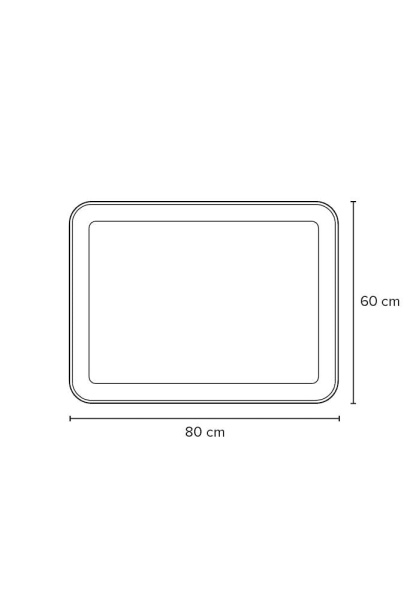 Зеркало Bagno Piu Zen 80X60 белое