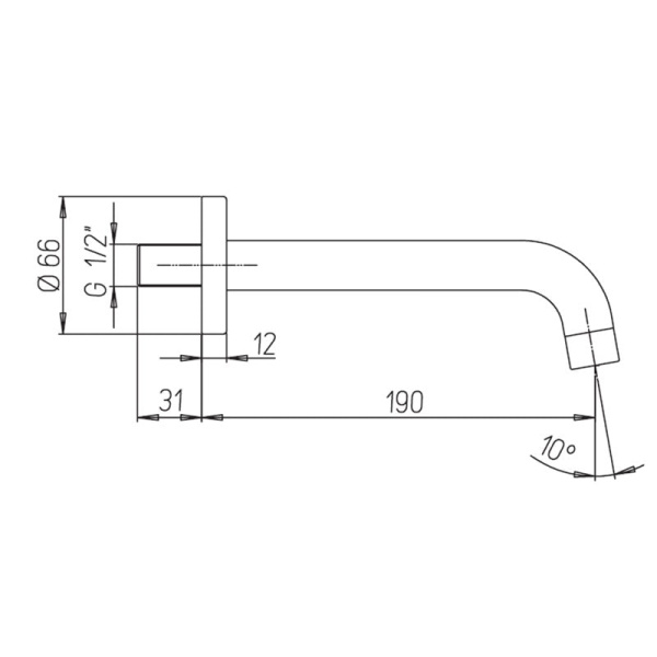 Излив Paini Cox 78CR430