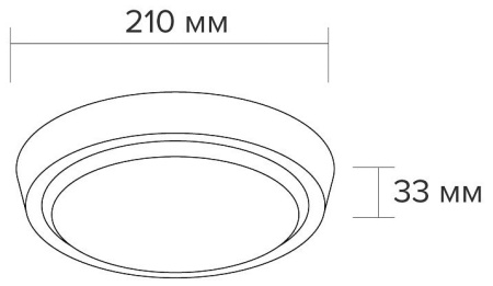 Накладной светильник Wolta DBO01-25-6.5K