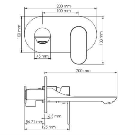 Смеситель для раковины WasserKRAFT Elbe 7430