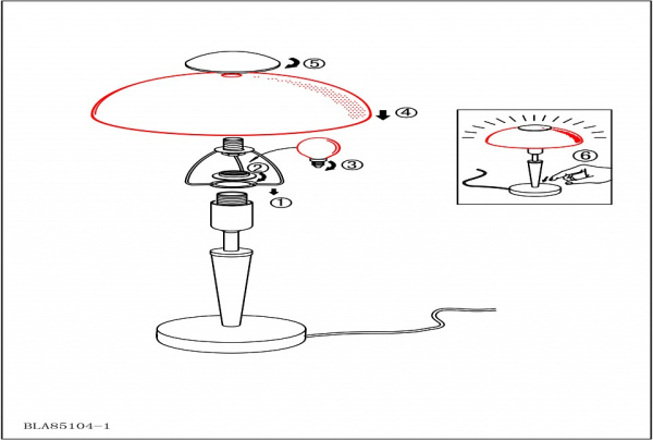 Настольная лампа декоративная Eglo Solo 1 85104
