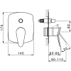 Смеситель для душа Huber Harlock HC0030006T