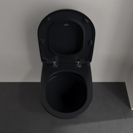 Подвесной унитаз Villeroy&Boch Antao 4674T0R7 чистый черный