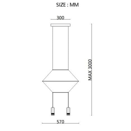 Подвесной светильник Imperiumloft Via Wireflow polyhedral Via01