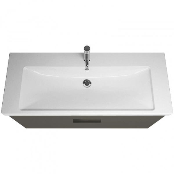 Тумба с раковиной Burgbad Eqio 120 SEZA123F2010C0001*1 серый глянцевый
