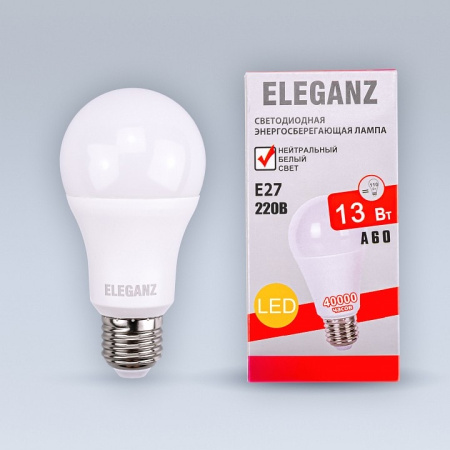 Лампа светодиодная Eleganz E27 13Вт 4500K 1371