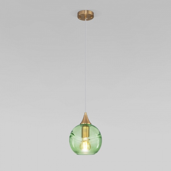 Подвесной светильник Eurosvet Lotus 50221/1 зеленый