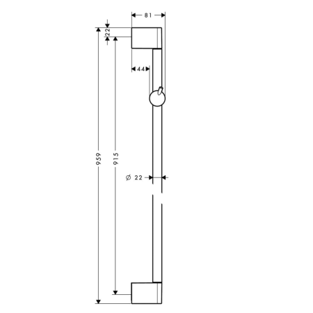 Душевая штанга hansgrohe Unica Crometta 27609000 хром