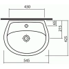 Раковина 54,5x42,5 см Kolo Idol MM1115500U