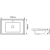 Раковина 120x46 см Melana F120-805