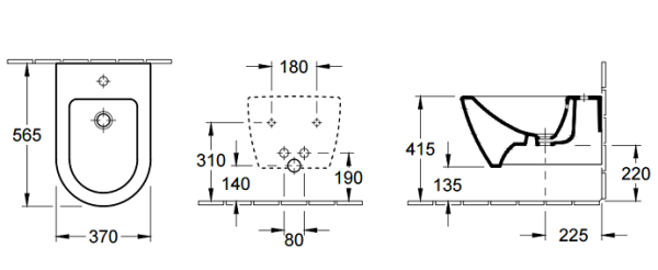 Биде подвесное Villeroy&Boch Subway 2.0 54000001