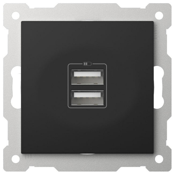 Розетка 2хUSB type A без рамки Elbi Eleсtriс Zena Vega 609-014800-143