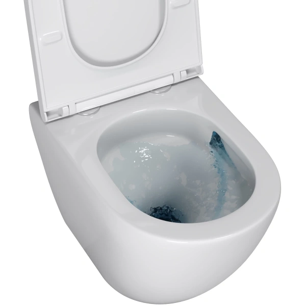 Унитаз подвесной Grossman GR-4483SQ безободковый, торнадо, с сиденьем микролифт, белый