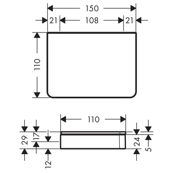 Полочка Axor Universal 42840000