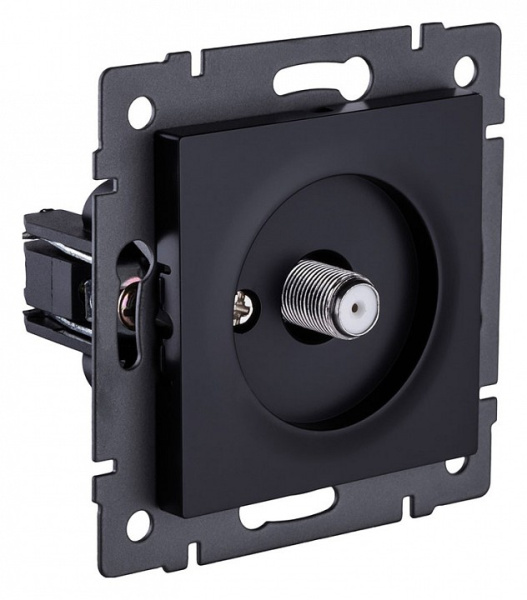 ТВ-розетка и SAT-розетка оконечная без рамки Kollinger  REA-020BK