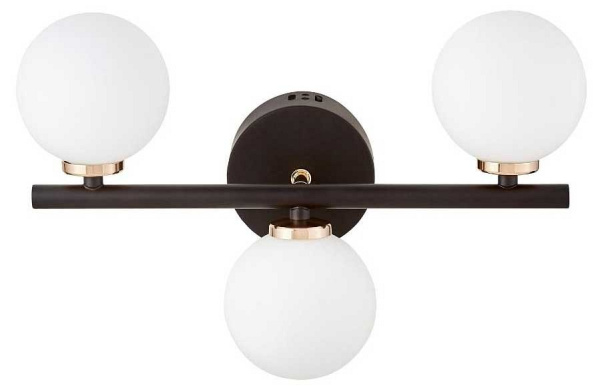 Бра LUMINA DECO Marsiada LDW 6033-3 BK+F.GD