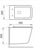 Подвесной унитаз BelBagno Marmi BB052CHR