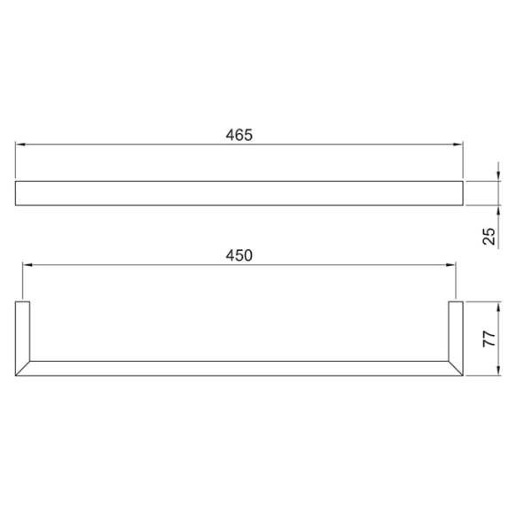 Полотенцедержатель Fantini Linea 92 13 7711 черный