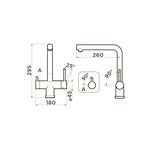 Смеситель для кухни Omoikiri Takamatsu 4994477 светлое золото