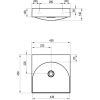 Раковина Ravak Lite XJX01345000 45x45 см, накладная, подвесная, белый