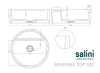 Раковина Salini Armonia Top 02 45 130126M