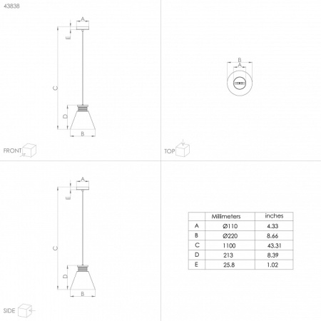 Подвесной светильник Eglo Twicken 43838